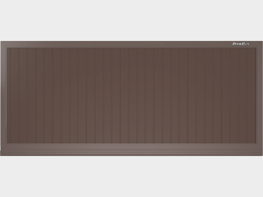 Полотно из сэндвич-панелей толщиной 40 мм с окантовкой алюминиевыми профилями (широкий выбор дизайнерских решений)